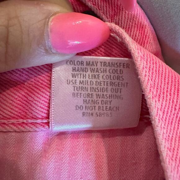 Carmar LA Beatrice Neon Pink Zip Front Skirt - Size 27 - Picture 9 of 9